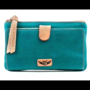 Consuela pebble leather wallet